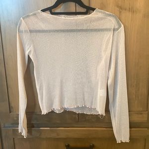 Brandy Melville shimmer shirt